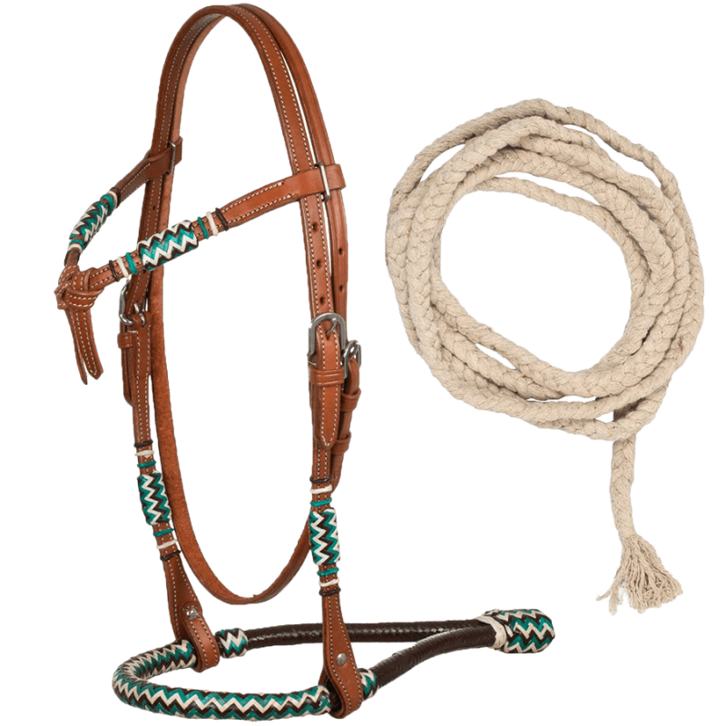 Set bride, bosal, mecates coton