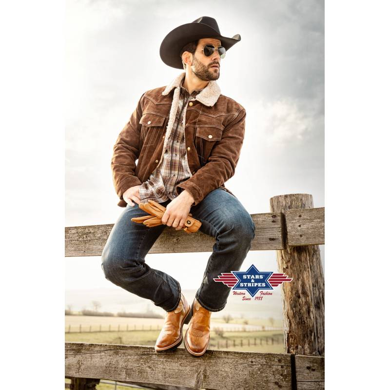 Veste daim Decker Brown