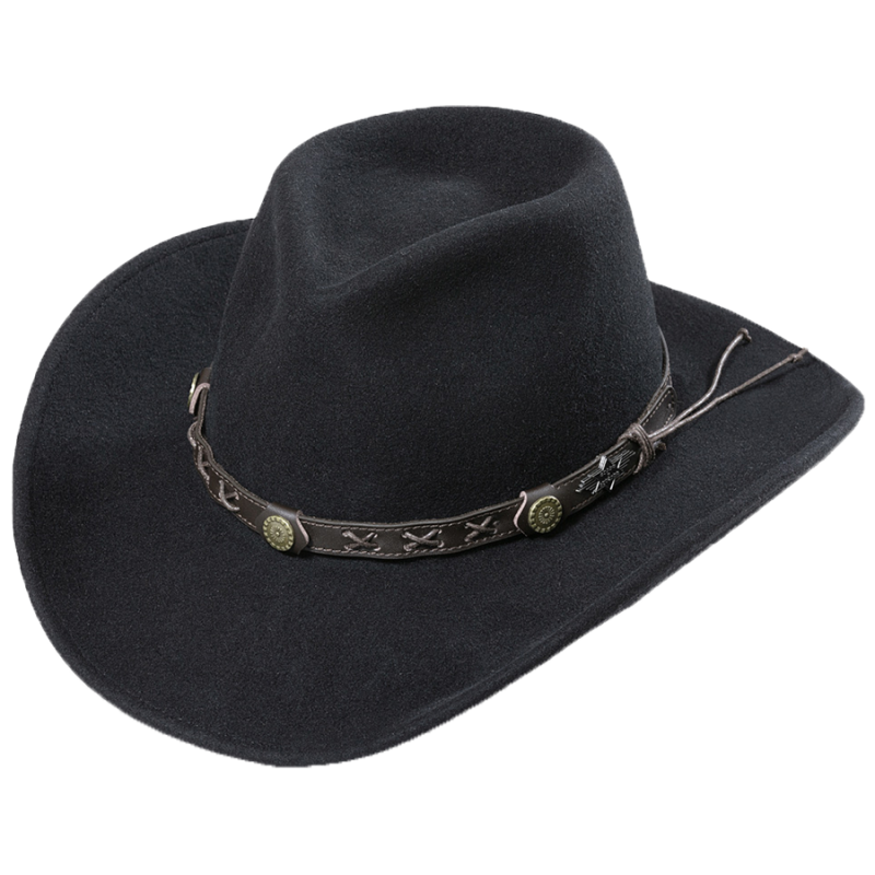 Chapeau feutre Walker Black