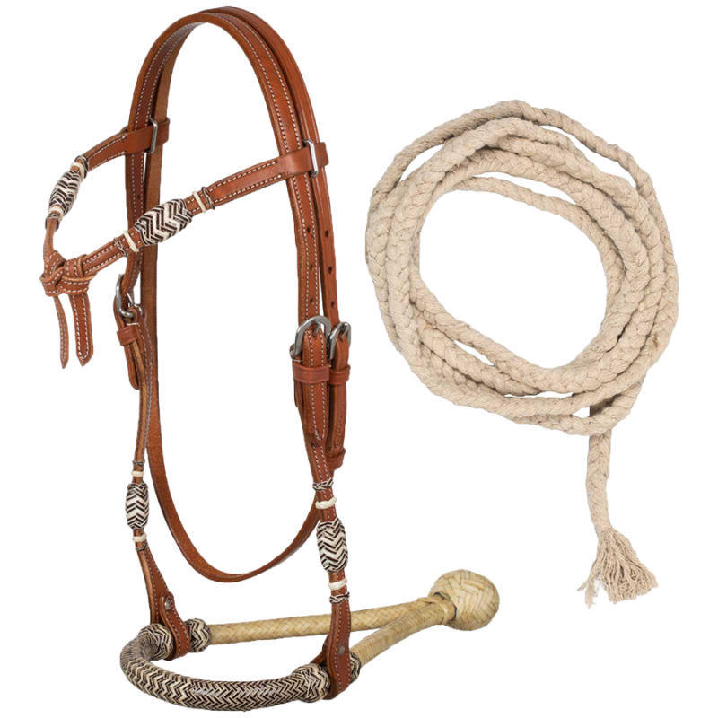 Set bride, bosal, mecates coton