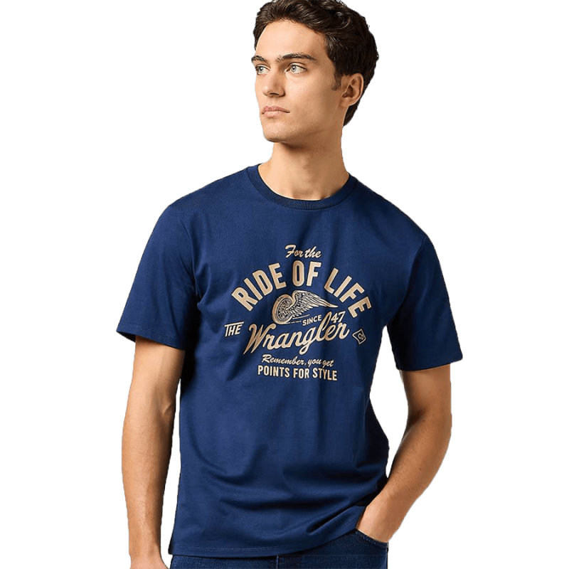 T-shirt marine Americana Tee Navy