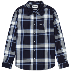 Chemise Wrangler Indigo Plaid