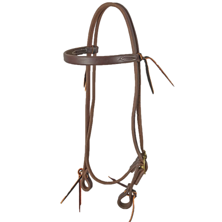 Bridon western cuir huilé