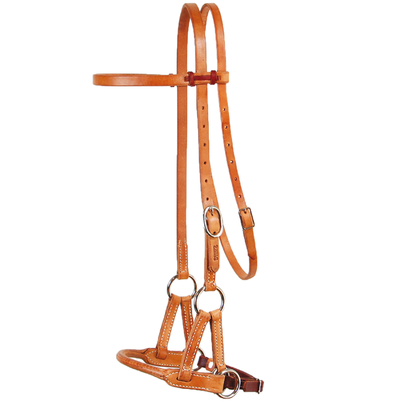 Side-pull cuir harness