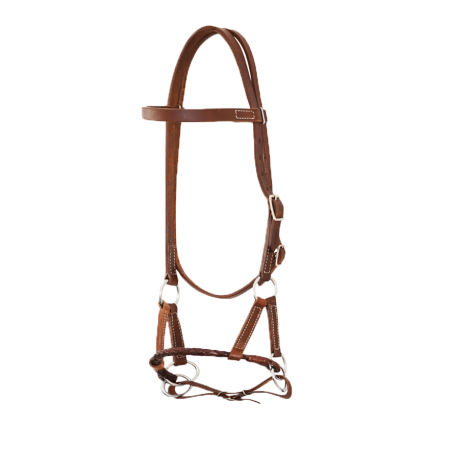 Side-pull cuir harness