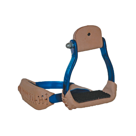 Etriers western barrel aluminium coloré