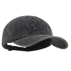 Casquette délavée noire