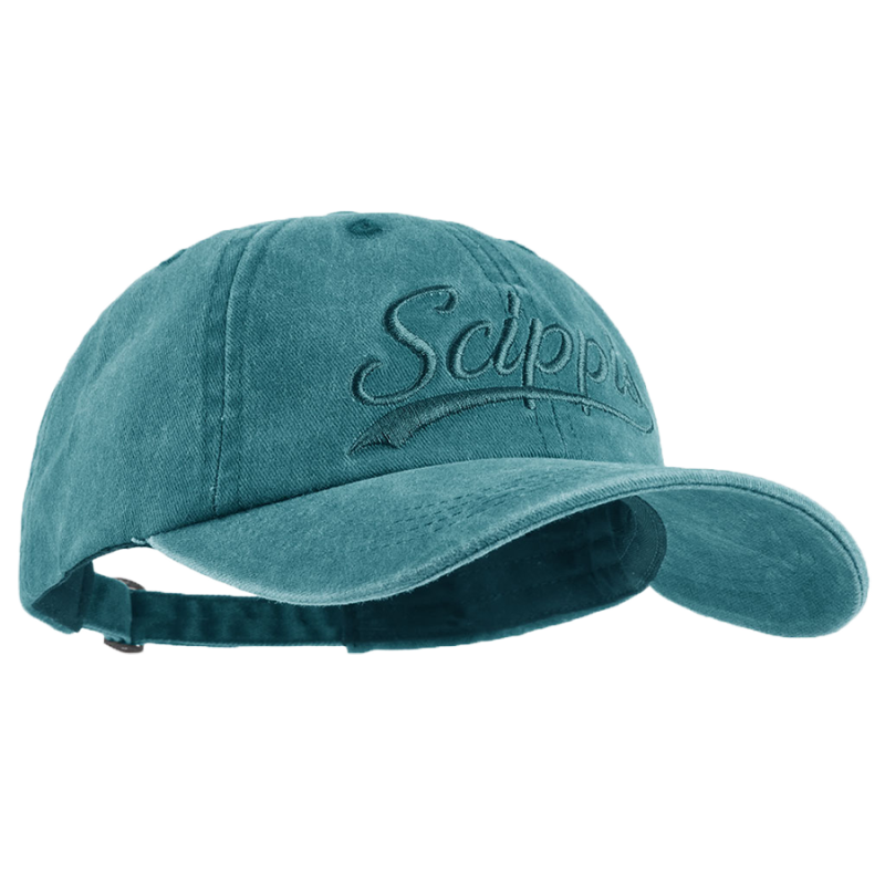 Casquette délavée bleue