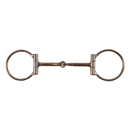 Snaffle bit inox D-ring