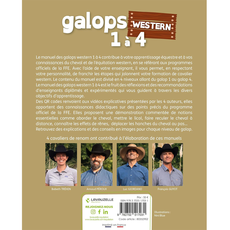 Livre Galops western 1 à 4