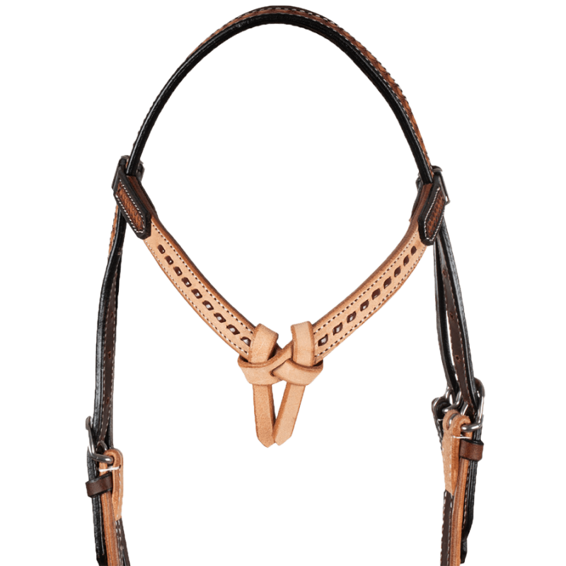 Bridon western bicolore à noeud