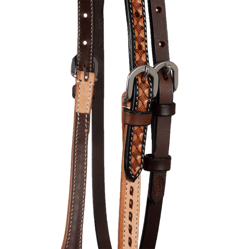 Bridon western bicolore à noeud