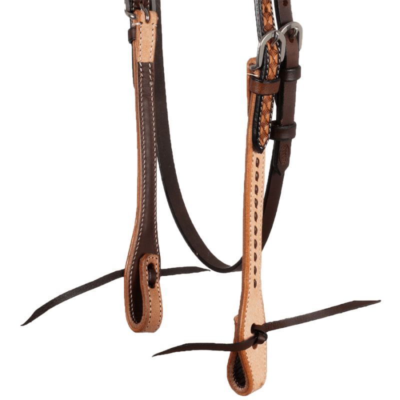 Bridon western bicolore à noeud
