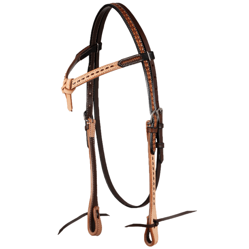 Bridon western bicolore à noeud