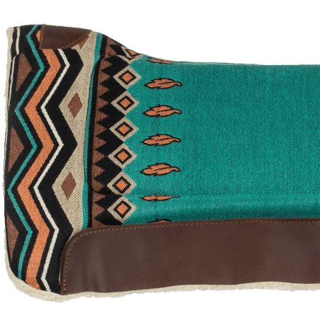 Tapis laine synthétique vert