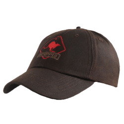 Casquette coton huilé Brown
