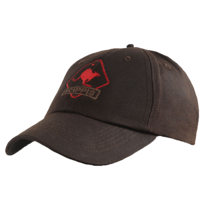 Casquette coton huilé Brown