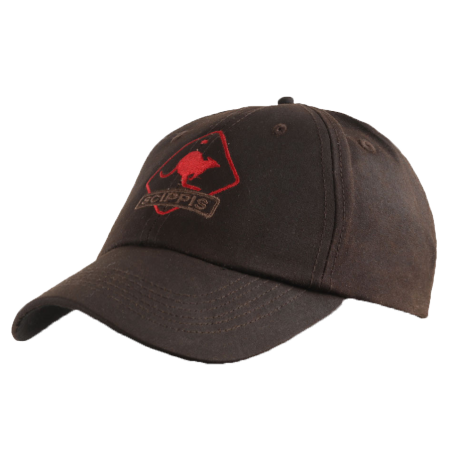 Casquette coton huilé Brown