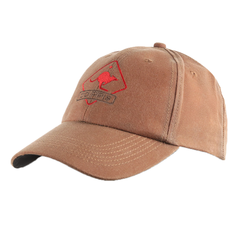 Casquette coton huilé Tan