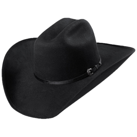 Chapeau faux-feutre noir Jasper