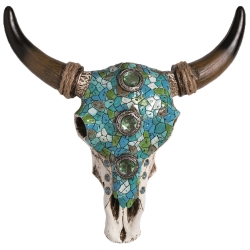 Crâne de vache déco