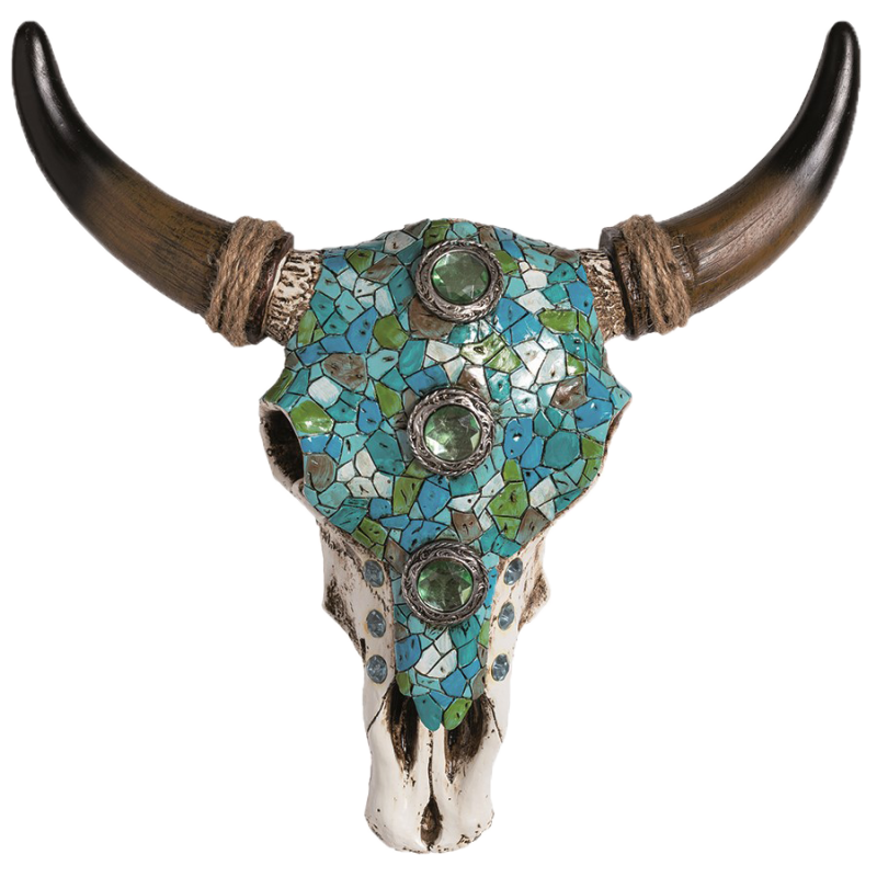 Crâne de vache déco