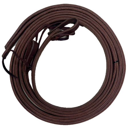 Rênes en cuir huilé lestées 1,5 cm