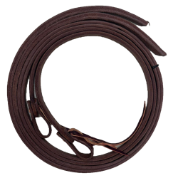 Rênes en cuir huilé lestées 1,5 cm