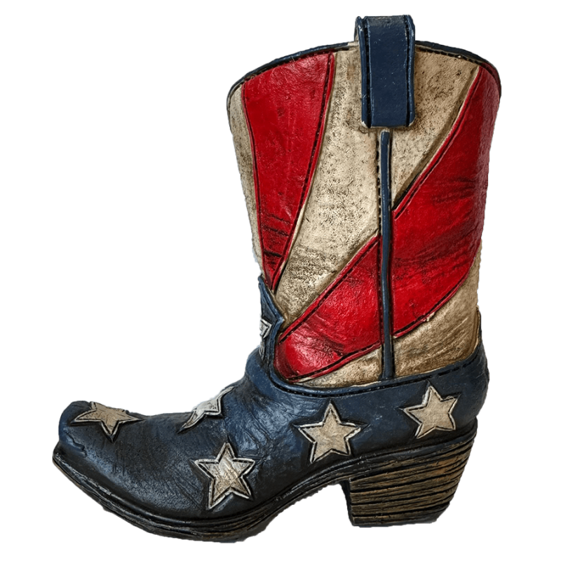 Pot à crayon botte cow-boy