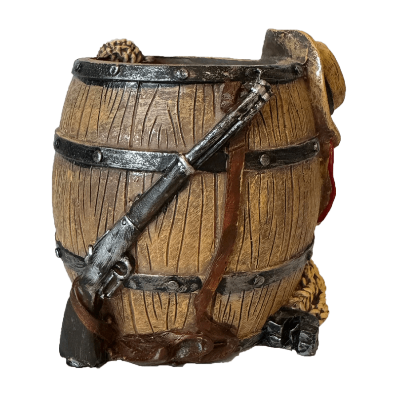 Pot à crayon tonneau