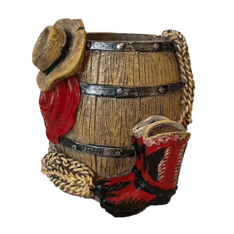 Pot à crayon tonneau