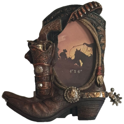 Cadre photo western botte