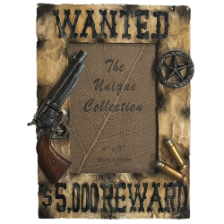 Cadre photo western Wanted