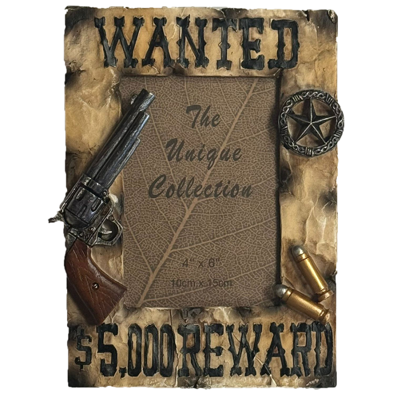 Cadre photo western Wanted