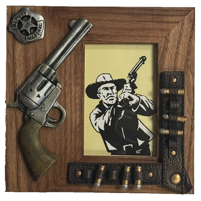 Cadre photo western Colt