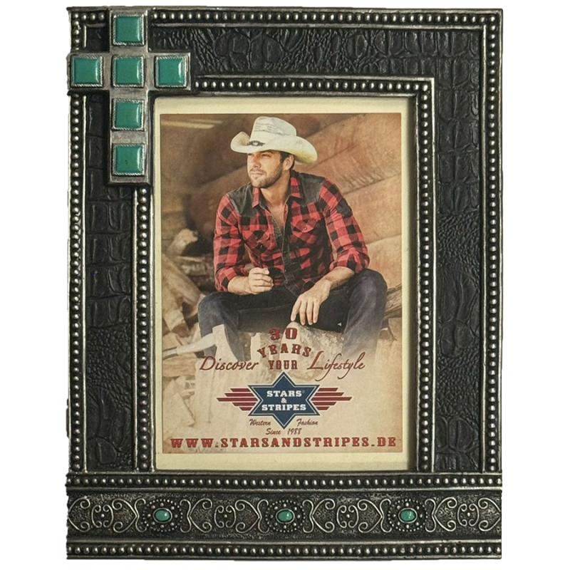 Cadre photo western cross