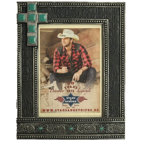 Cadre photo western cross