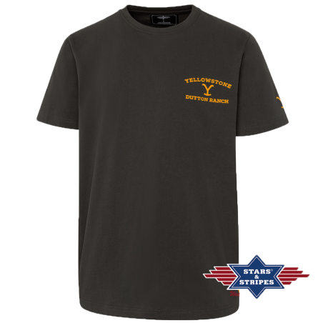 T-shirt Yellowstone Ride for the Brand Black T-shirt Yellowstone Ride for the Brand Black