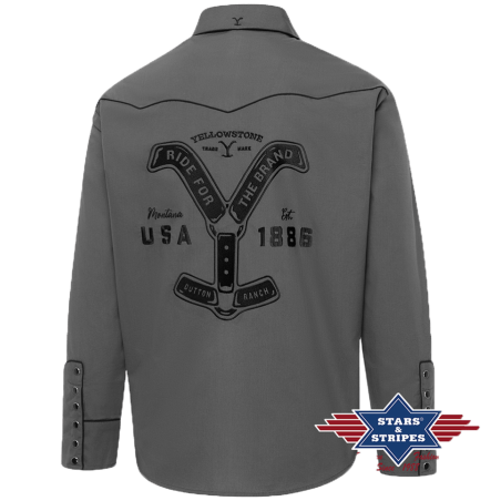 Chemise western Yellowstone Ride for the Brand Chemise western Yellowstone Ride for the Brand