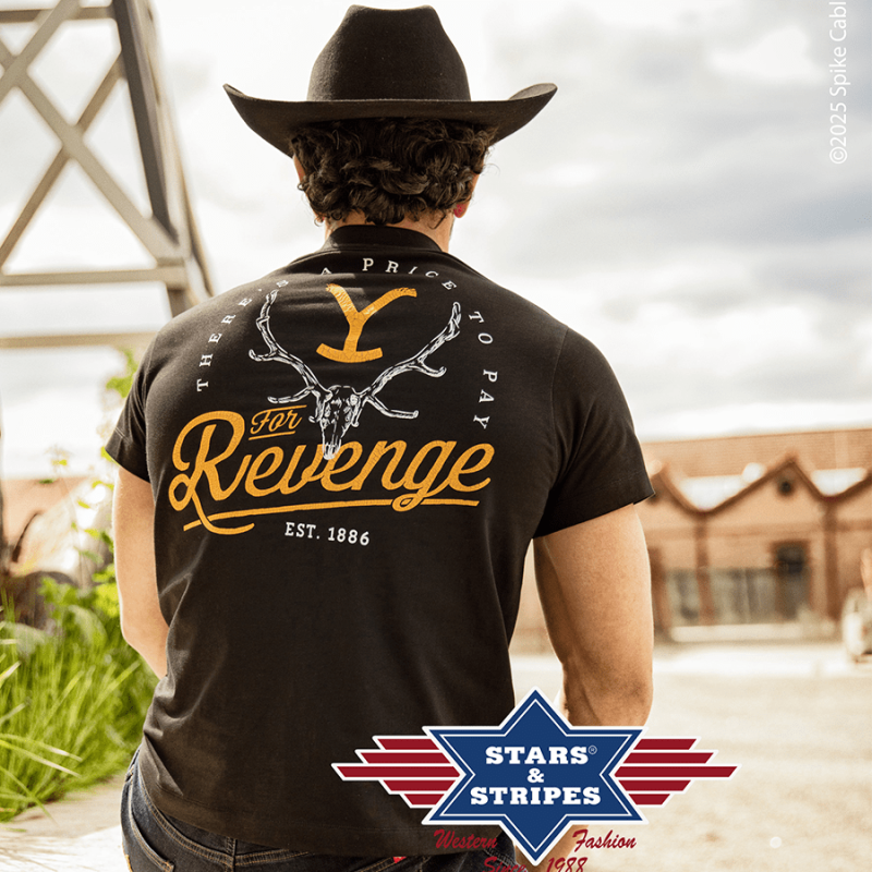 T-shirt Yellowstone For Revenge Black