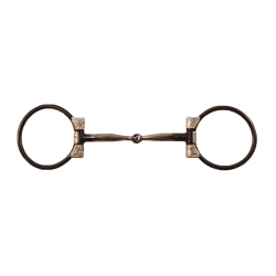 Snaffle D-ring fer noir