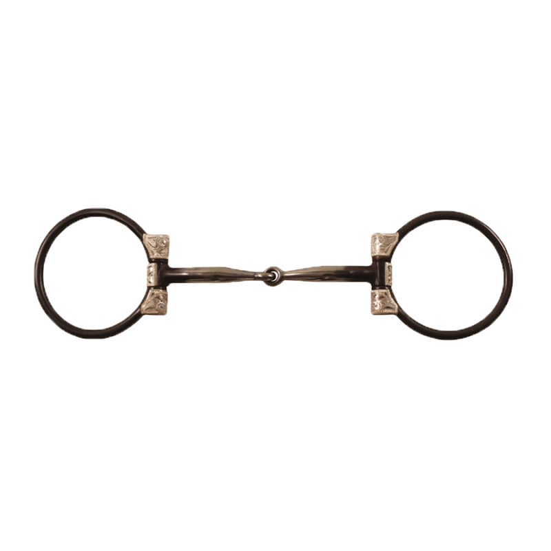 Snaffle D-ring fer noir