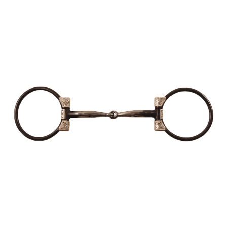 Snaffle D-ring fer noir