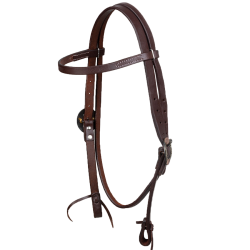 Bridon western boucle antique