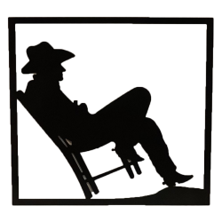 Enseigne métal Cow-boy