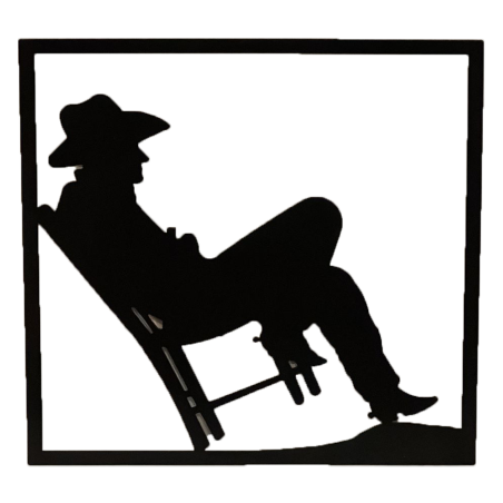 Enseigne métal Cow-boy