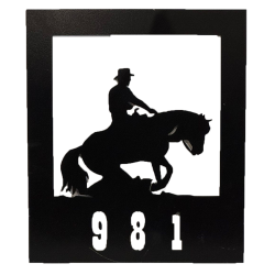 Enseigne métal Cow-boy 981