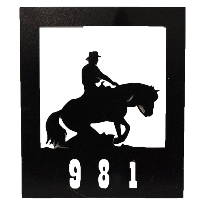 Enseigne métal Cow-boy 981