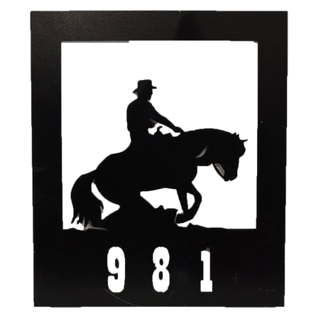 Enseigne métal Cow-boy 981