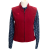 Gilet pure laine Sierra rouge
